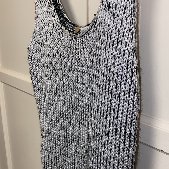 Divided by H&M Medium Silver Sleeveless Scoop Neck Ribbed Knit Dress - Picture 8 of 10